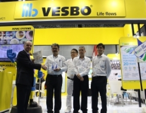 HÃNG VESBO NHẬN GIẢI THƯỞNG "GIAN HÀNG THIẾT KẾ NỔI BẬT NHẤT TẠI ASIAWATER"